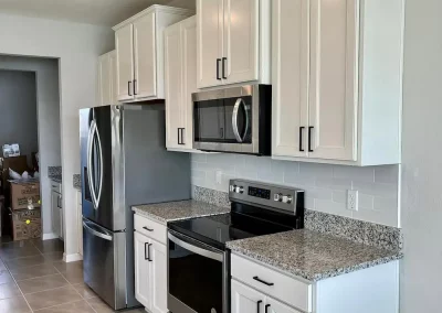 residential cabinet refinishing project