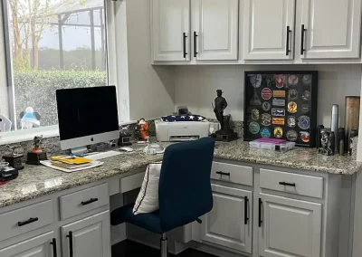 residential cabinet refinishing project