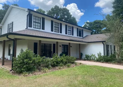 residential exterior painting project white house