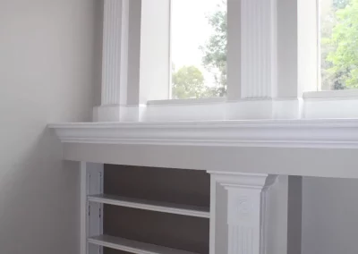 residential interior painting project white wall